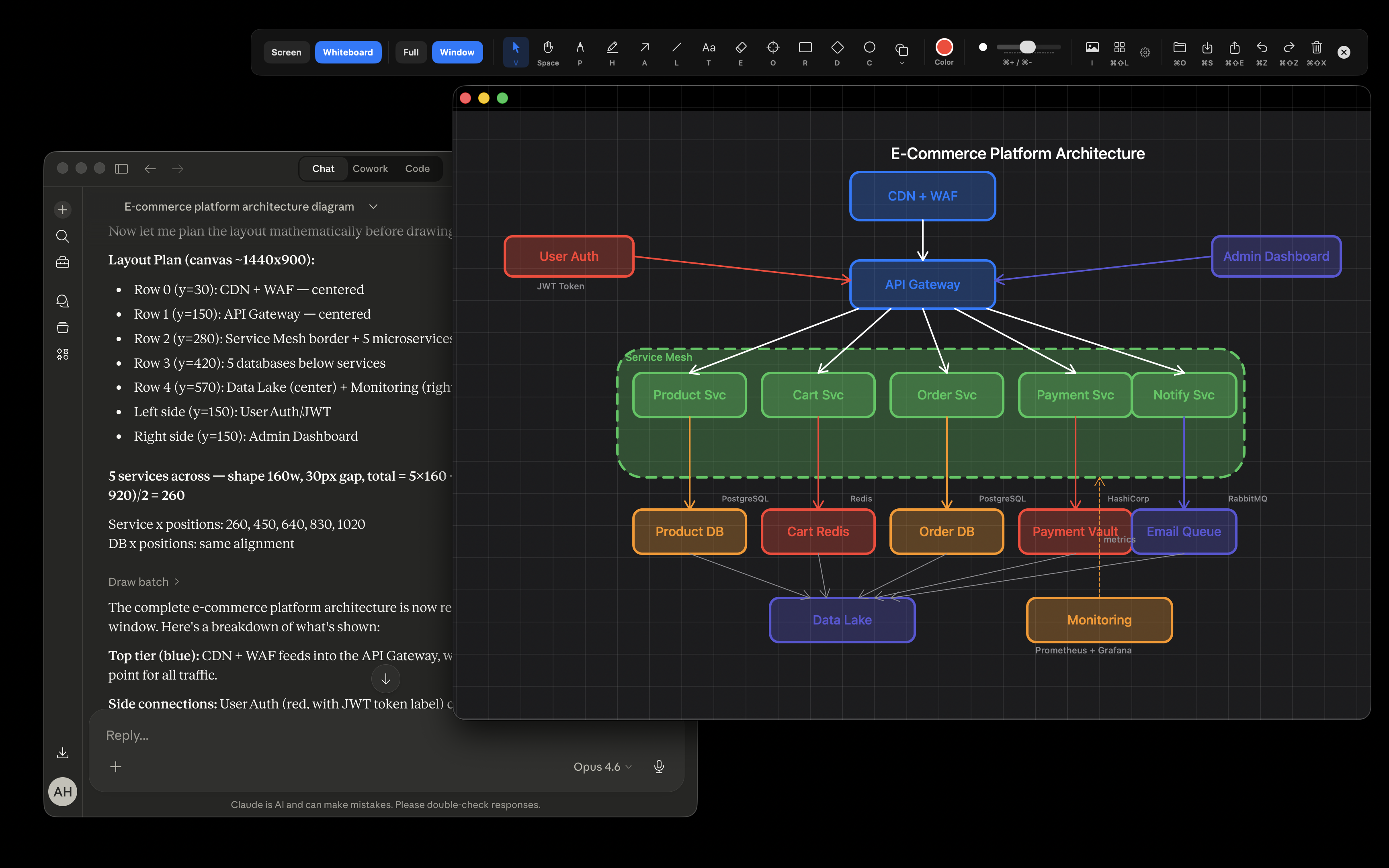 AI-generated architecture diagram